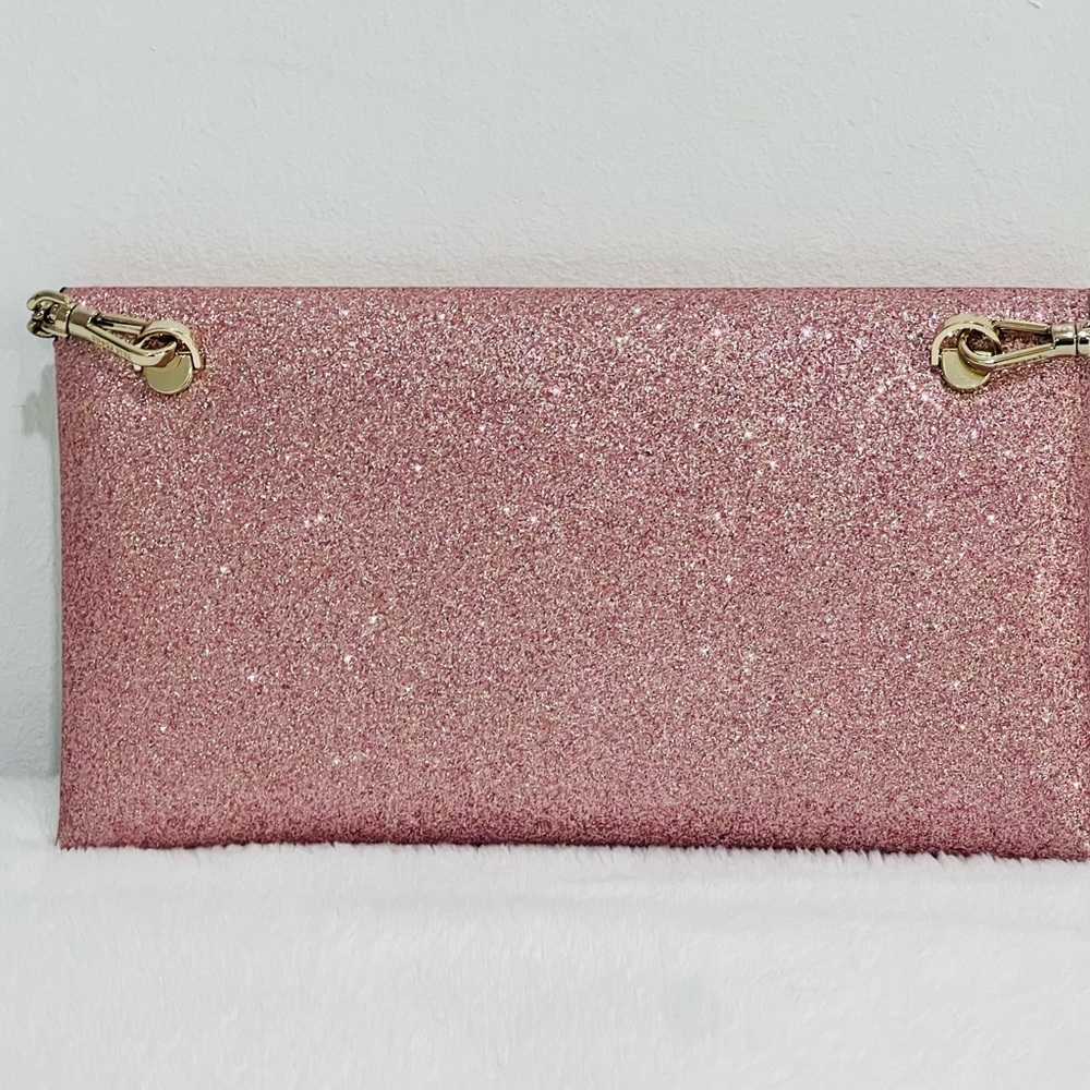 Kate Spade Glimmer Glitter clutch with card holder and chain - Picture 3 of 10